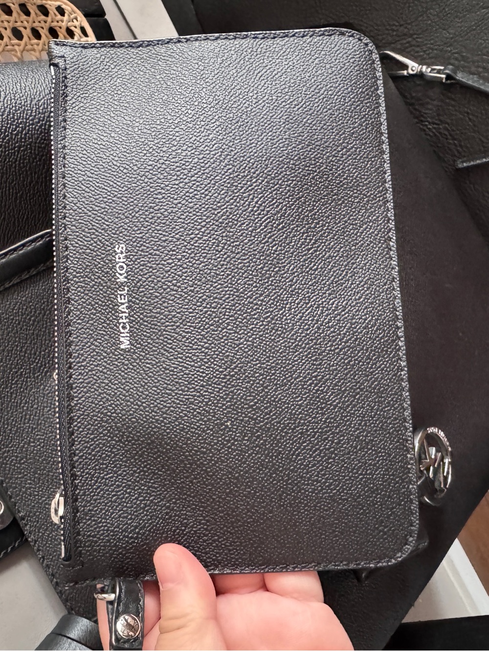 Mk Michael Kors bag leather tote with strap three in one - Picture 4 of 11